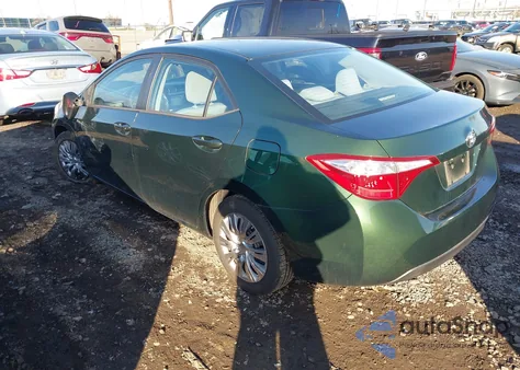 2015 Toyota Corolla Le из США, поврежденный, VIN 2T1BURHE8FC308968